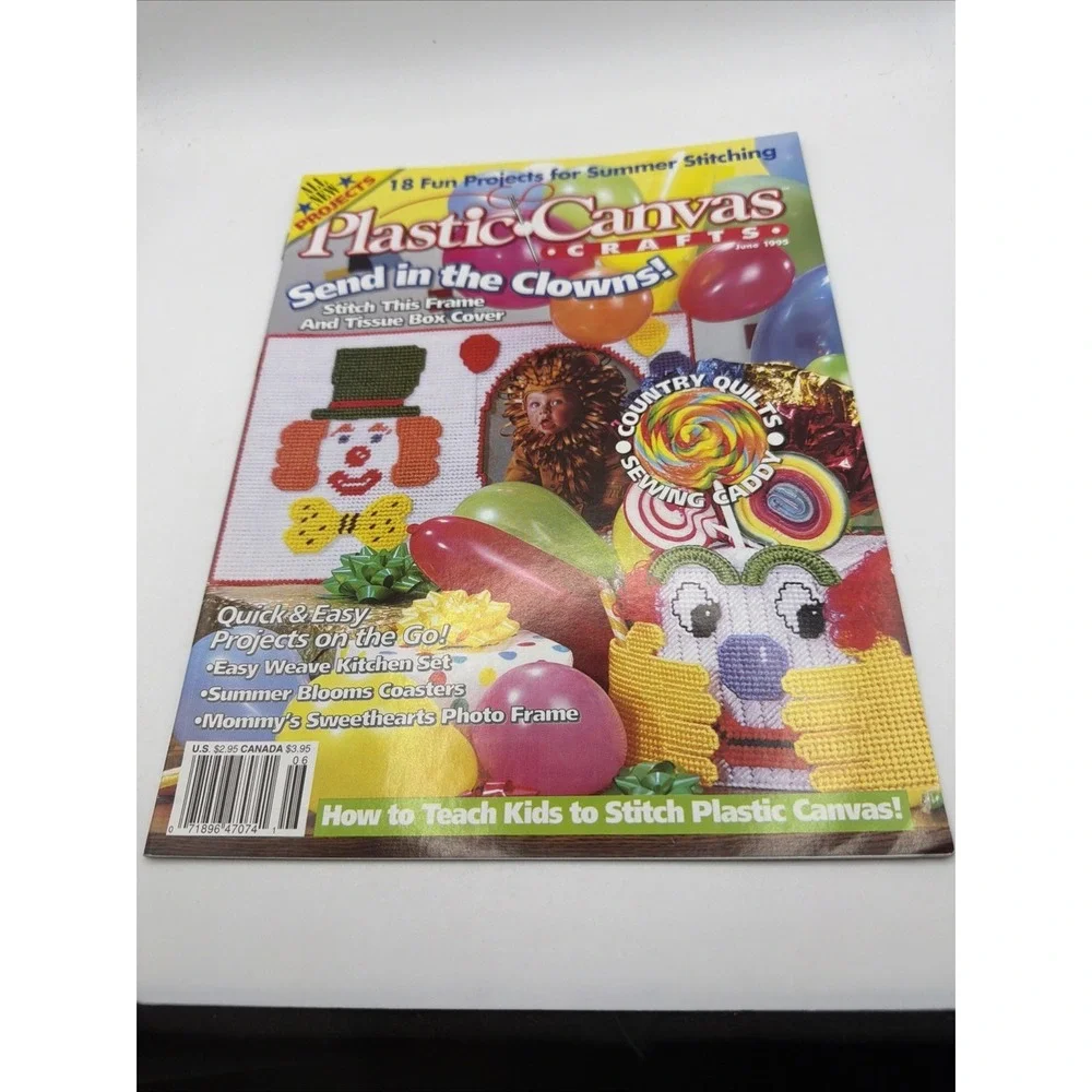 1995 Plastic‎ Canvas Crafts Magazines Complete Year Lot Of 6 Holiday Patterns
